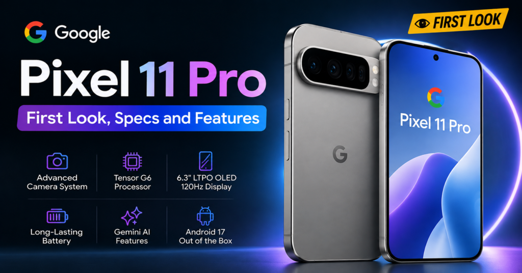 Explore the Pixel 11 Pro features, camera, Tensor G6 performance, display, battery, AI tools, and expected value in 2026.