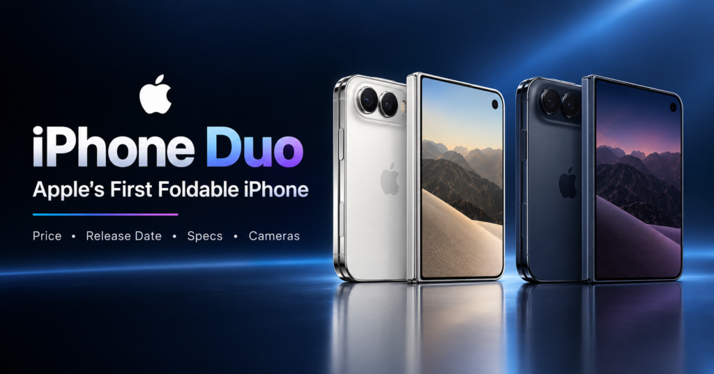Everything you need to know about the iPhone Duo — Apple's first foldable iPhone, its price, release date, specs, and cameras.